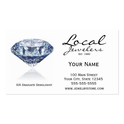 Jeweler Card Business Card (front side)