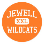 Jewell - Wildcats - Junior - Randall Kansas Round Sticker