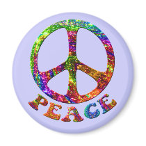 Jewelled Peace Magnets by wingedturtle Jewelled Peace Magnets