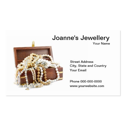 Jewellery Business Card (front side)