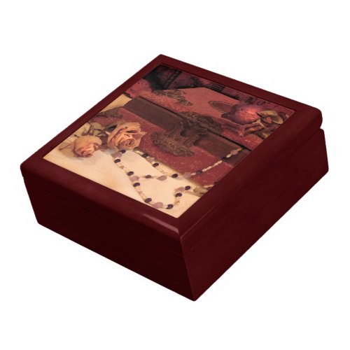 Jewelry and Roses Trinket Box