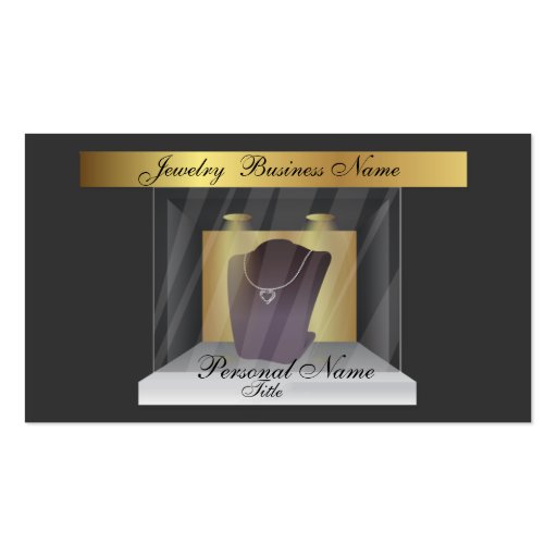 Jewelry Business Business Card (front side)