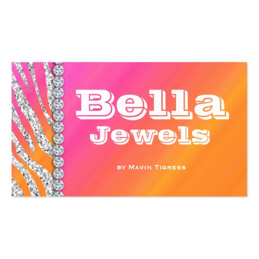 Jewelry Business Card Makeup Artist Cosmetology (front side)