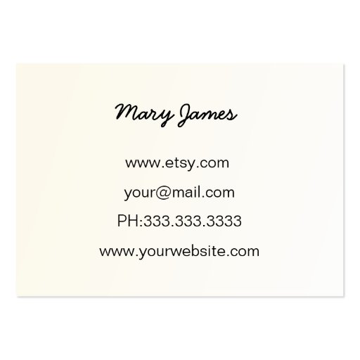 Jewelry  Business Cards (back side)