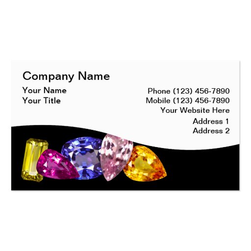 Jewelry Business Cards (front side)