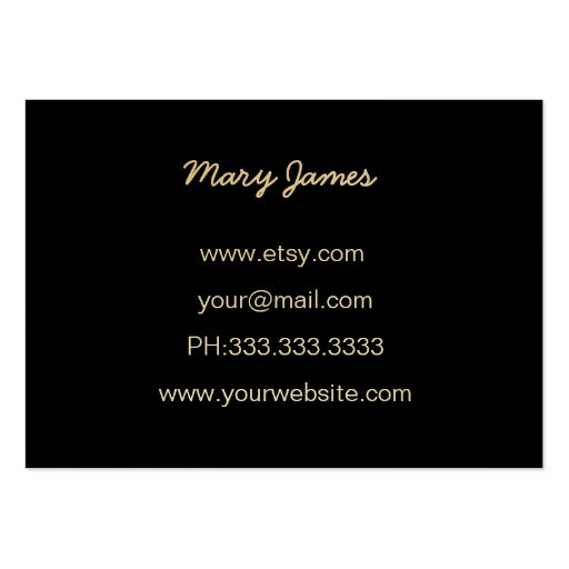 Jewelry  Business Cards (back side)