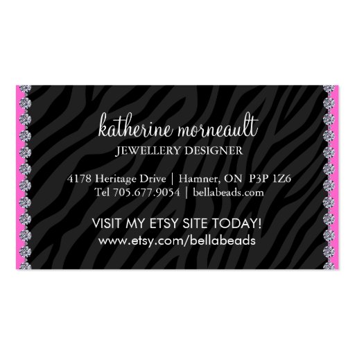 Jewelry Business Cards (back side)