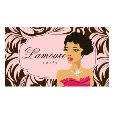 Jewelry Cards Custom on Jewelry Business Cards Diamonds Woman From Zazzle Com