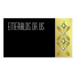 Jewelry Business Cards Emeralds