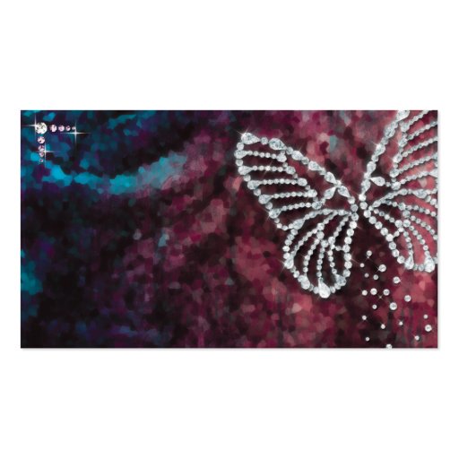Jewelry butterfly business card (front side)