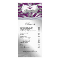 Jewelry Crown Rack Card Zebra Luxury Sparkle Purpl