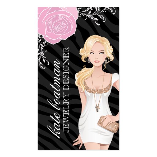 JEWELRY DESIGNER BUSINESS CARD (front side)