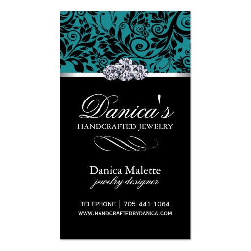Jewelry Designer Business Cards (front side)