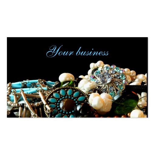 Jewelry designer business cards (front side)