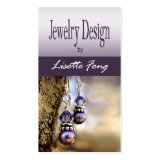 Jewelry Designer Custom Jeweler Business Card Templates