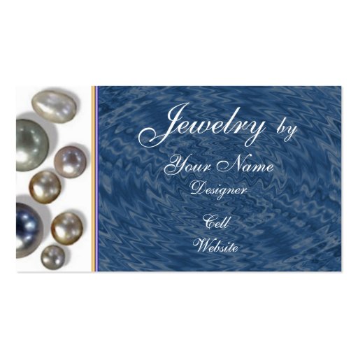 Jewelry Designer(Or?) Business Card (front side)