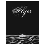 Jewelry Flyer Hair Salon Zebra Silver