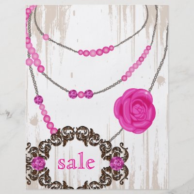 Jewelry Design Necklace on Jewelry Flyer Rose Necklace Brown Pink By Thefashioncafe