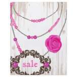Jewelry Flyer Rose Necklace Brown Pink