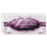Jewelry Gift Certificate Pink Leaves Custom Rack Card