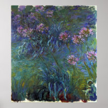 Jewelry lilies by Claude Monet Posters