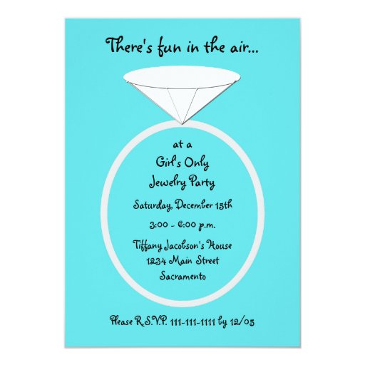 Jewelry Party Invitation Template | Zazzle