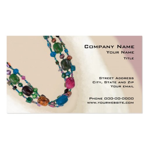Jewelry Sales Business Card (front side)