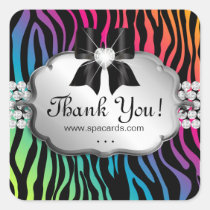Jewelry Sticker Zebra Rainbow Salon stickers