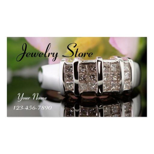 Jewelry Store Diamond Ring Business Card Zazzle