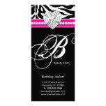 Jewelry Zebra Beauty Salon Spa Pink Rack Card rack cards