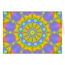 Jewels Fractal Kaleidoscope Card