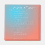 jewels of awe poem refrigerator magnets