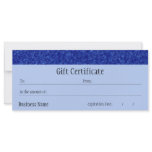 Jewels - Sapphire Gift Certificate Rack Card Design
