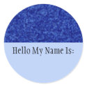 Jewels - Sapphire Name Badge Sticker