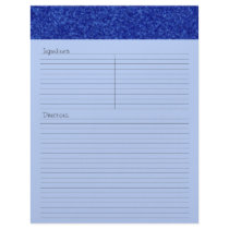 Jewels - Sapphire Recipe Letterhead