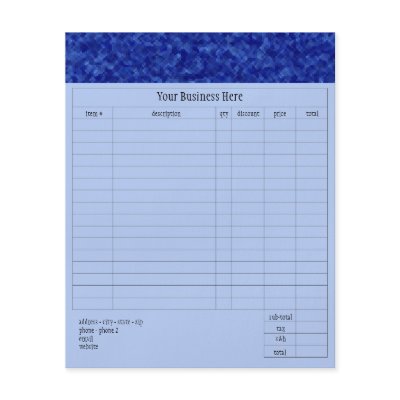 Jewels - Sapphire Small Order Form Custom Flyer by Pen_And_Ink