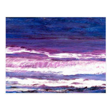 Jeweltone Sunset - Ocean Art by CricketDiane Postcards