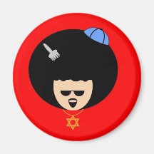 Jewfro Fridge Magnets