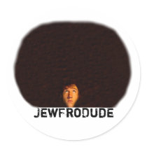 JewFroDude Sticker by JewFroDude JewFroDude Sticker