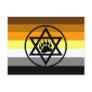 Jewish Bear Pride Flag Post Card