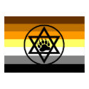 Jewish Bear Pride Flag posters
