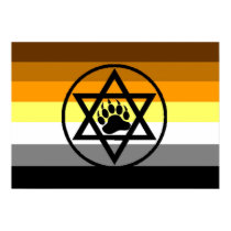Jewish Bear Pride Flag posters