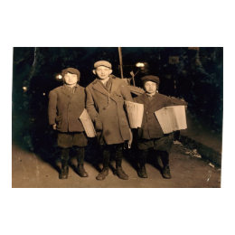 JEWISH BOYS SELLING NY NEWSPAPER - AROUND 1895 print