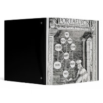 Jewish cabbalist holding a sephiroth vinyl binders