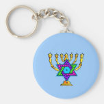 Jewish Candlesticks Key Chains