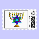 Jewish Candlesticks stamps