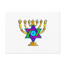 Jewish Candlesticks Post Cards