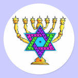 Jewish Candlesticks stickers