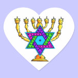 Jewish Candlesticks stickers