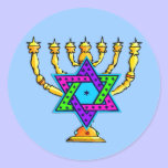 Jewish Candlesticks stickers